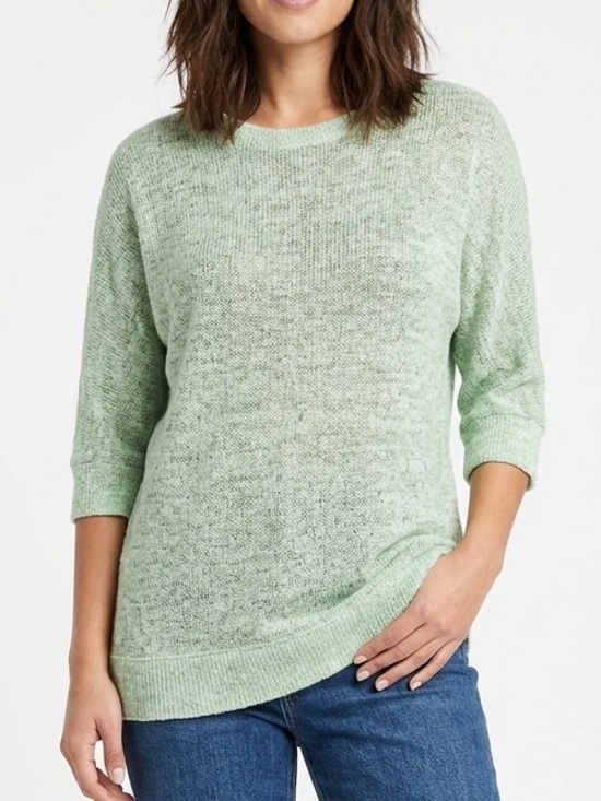 Noisy may Sweaters - NOISY MAY Sage Mint Green Loose Knit Sweater Cardigan Lightweight Size Small